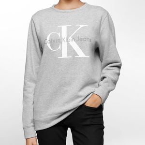 Calvin Klein gray sweatshirt